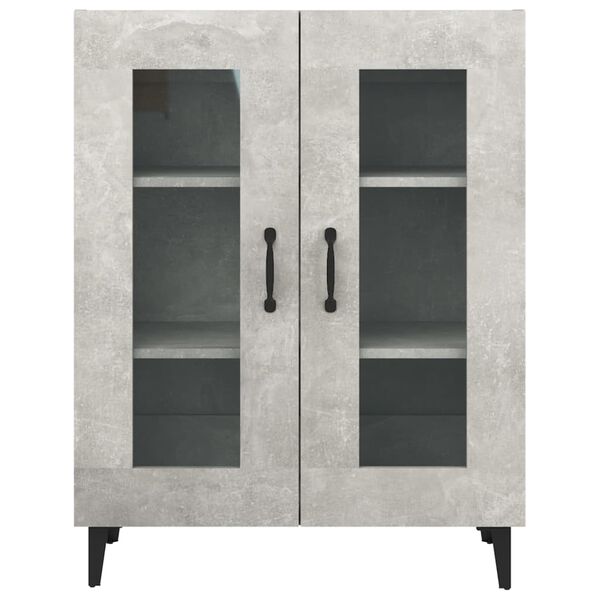 vidaXL Ντουλάπι Γκρι Σκυροδέματος 69,5x34x90 εκ. Επεξεργασμένο Ξύλο