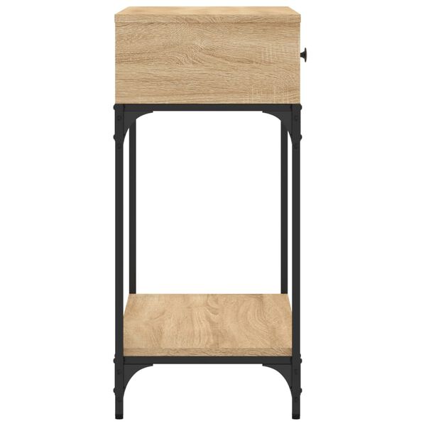 vidaXL Τραπέζι Κονσόλα Sonoma Δρυς 75x34,5x75 εκ. Επεξεργασμένο Ξύλο