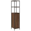vidaXL Σετ Επίπλων Μπάνιου 5 pcs Καφέ δρυς και Μαύρο 36 x 35 x 165 εκ