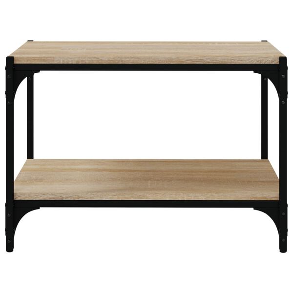 vidaXL Έπιπλο Τηλεόρασης Sonoma Δρυς 60x33x41 εκ. Επεξ. Ξύλο & Ατσάλι