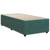 vidaXL Κρεβάτι Boxspring με Στρώμα Σκούρο Πράσινο 80x200 εκ. Βελούδινο