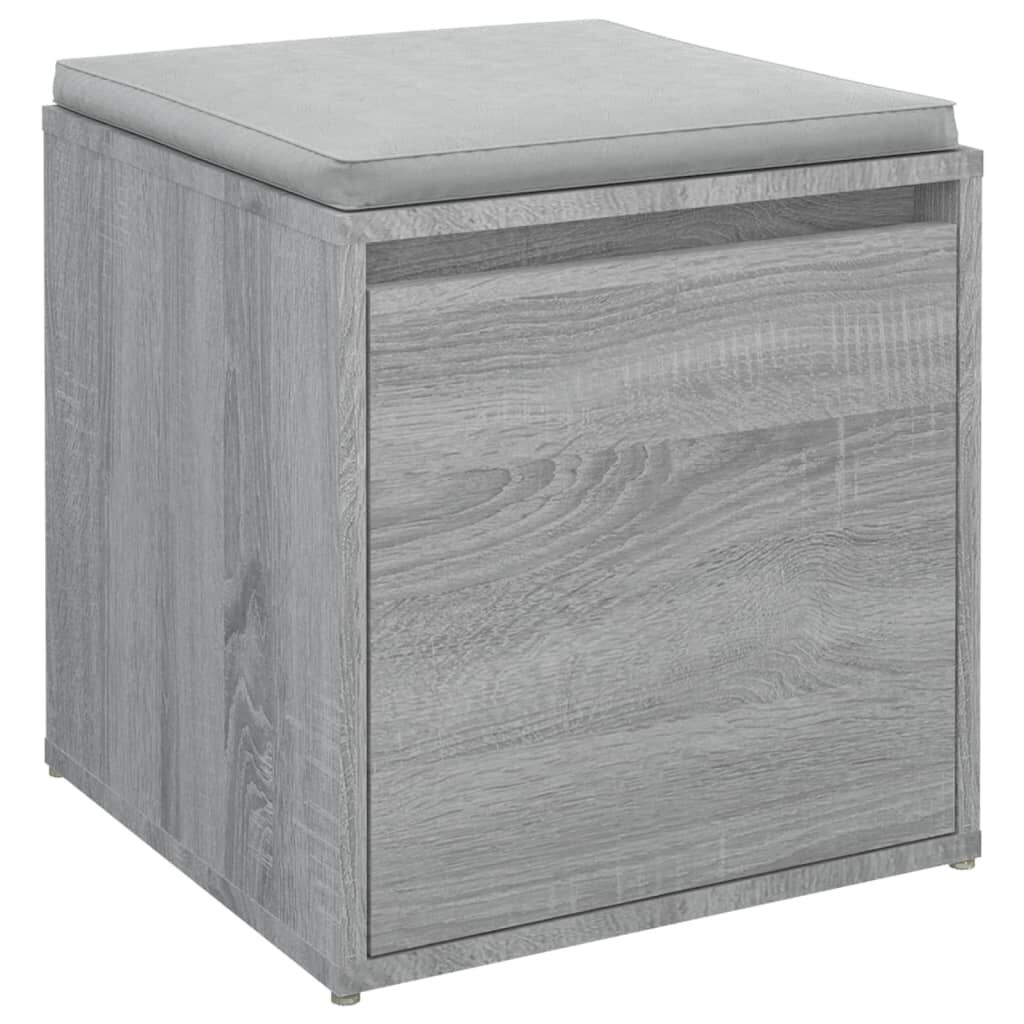 vidaXL Κουτί με Συρτάρι Γκρι Sonoma 40,5x40x40 εκ. Επεξεργασμένο Ξύλο