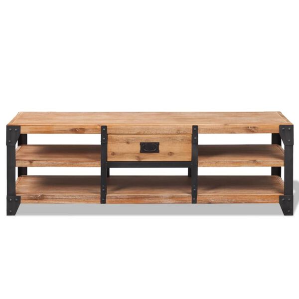 vidaXL Έπιπλο Τηλεόρασης 140 x 40 x 45 εκ. από Μασίφ Ξύλο Ακακίας