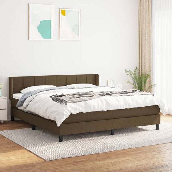 vidaXL &Kappa;&rho;&epsilon;&beta;ά&tau;&iota; Boxspring &mu;&epsilon; &Sigma;&tau;&rho;ώ&mu;&alpha; &Sigma;&kappa;&omicron;ύ&rho;&omicron; &Kappa;&alpha;&phi;έ 180x200 &epsilon;&kappa; &Upsilon;&phi;&alpha;&sigma;&mu;ά&tau;&iota;&nu;&omicron;