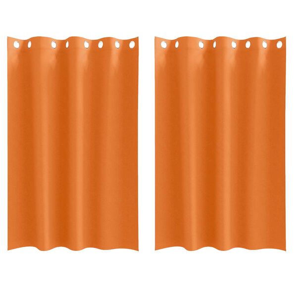 vidaXL Κουρτίνες 2 pcs Φωτεινό Πορτοκάλι 175 x 140 εκ. Πολυεστέρας