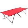 vidaXL Κρεβάτι Κάμπινγκ Κόκκινο 206 x 75 x 45 εκ. XXL