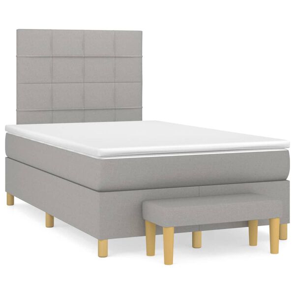 vidaXL &Kappa;&rho;&epsilon;&beta;ά&tau;&iota; Boxspring &mu;&epsilon; &Sigma;&tau;&rho;ώ&mu;&alpha; &Alpha;&nu;&omicron;&iota;&chi;&tau;ό &Gamma;&kappa;&rho;&iota; 120x200 &epsilon;&kappa;. &Upsilon;&phi;&alpha;&sigma;&mu;ά&tau;&iota;&nu;&omicron;