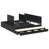 vidaXL Κρεβάτι με αποθηκευτικό χώρο Μαύρη δρυς 236.5 x 180 x 31.5 εκ