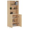 vidaXL Ντουλάπι Sonoma δρυς 69,5 x 34 x 180 εκ. από Επεξεργασμένο Ξύλο