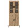 vidaXL Highboard Artisan Oak 69,5 x 34 x 180 &epsilon;&kappa;. &Epsilon;&pi;&epsilon;&xi;&epsilon;&rho;&gamma;&alpha;&sigma;&mu;έ&nu;&omicron; &xi;ύ&lambda;&omicron;