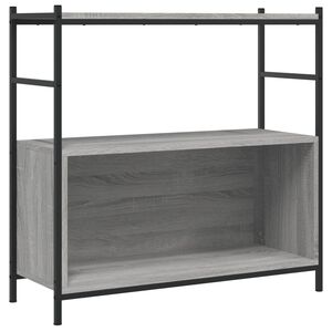 vidaXL Βιβλιοθήκη Γκρι Sonoma 80x30x78,5 εκ. από Επεξεργασμένο Ξύλο