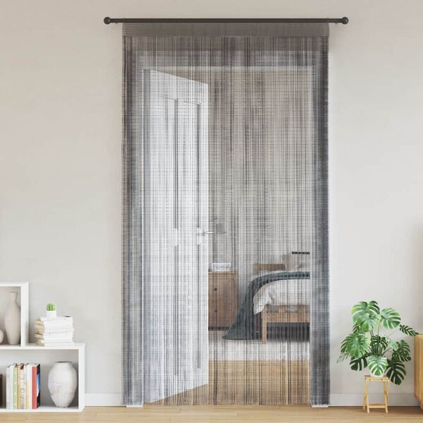 vidaXL Κουρτίνες με Κρόσσια 2 τεμ. Ανθρακί 140 x 250 εκ.