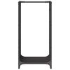 vidaXL Ράφι Καυσόξυλων Μαύρο 40x30x80 εκ. Χάλυβας ψυχρής έλασης
