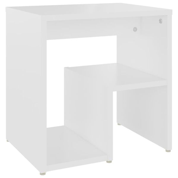 vidaXL Κομοδίνα 2 τεμ. Λευκά 40 x 30 x 40 εκ. από Επεξ. Ξύλο