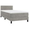 vidaXL &Kappa;&rho;&epsilon;&beta;ά&tau;&iota; Boxspring &mu;&epsilon; &Sigma;&tau;&rho;ώ&mu;&alpha; & LED &Alpha;&nu;.&Gamma;&kappa;&rho;&iota; 90x200 &epsilon;&kappa;. &Beta;&epsilon;&lambda;&omicron;ύ&delta;&iota;&nu;&omicron;