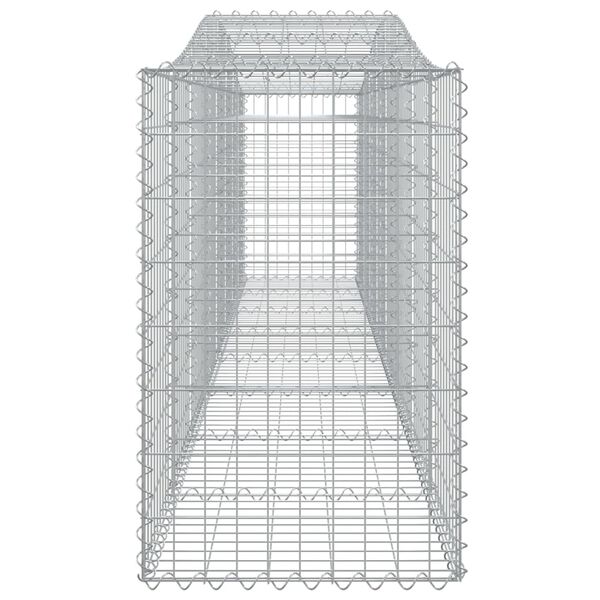 vidaXL Συρματοκιβώτια Τοξωτά 4 τεμ. 400x50x80/100 εκ. Γαλβαν. Ατσάλι