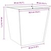 vidaXL Ζαρντινιέρες Κήπου 2 τεμ. 40x40x40εκ Ατσάλι σκληρυθέν στον αέρα