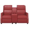 vidaXL Πολυθρόνα Μασάζ Ανακλινόμενη 2 Θέσεων Μπορντό Συνθετικό Δέρμα