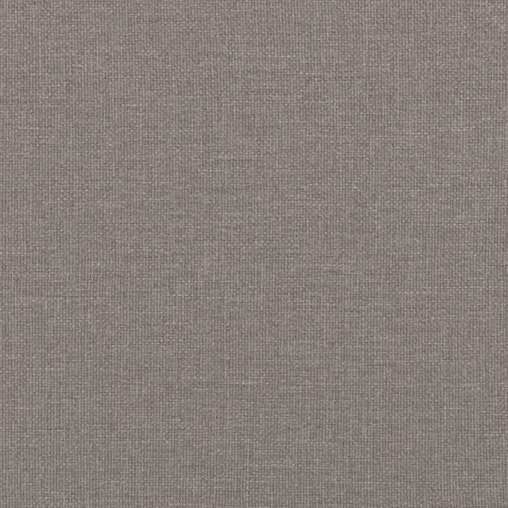 vidaXL Κρεβάτι Boxspring με Στρώμα Taupe 100 x 200 εκ. Υφασμάτινο