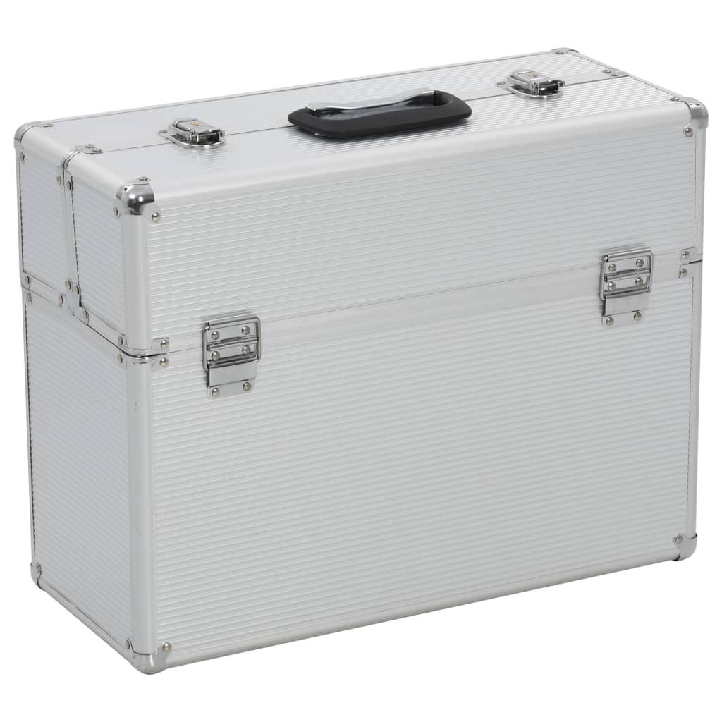 vidaXL Εργαλειοθήκη 47x36x20 εκ. Ασημί Αλουμινίου
