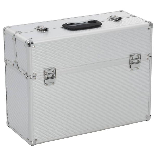 vidaXL Εργαλειοθήκη 47x36x20 εκ. Ασημί Αλουμινίου