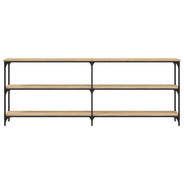 vidaXL Κονσόλα Τραπεζιού Sonoma Δρυς 200 x 29 x 75 εκ. από Τεχνητό Ξύλο