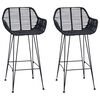 vidaXL &Kappa;&alpha;&rho;έ&kappa;&lambda;&alpha; &Mu;&pi;&alpha;&rho; 2 pcs 55 x 52 x 92 &epsilon;&kappa; &Kappa;&alpha;&lambda;ά&mu;&iota; &kappa;&alpha;&iota; &Sigma;ί&delta;&epsilon;&rho;&omicron;