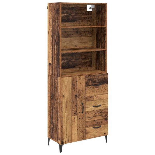 vidaXL Highboard &Pi;&alpha;&lambda;&iota;ό &Xi;ύ&lambda;&omicron; 69,5 x 34 x 180 &epsilon;&kappa;. &Epsilon;&pi;&epsilon;&xi;&epsilon;&rho;&gamma;&alpha;&sigma;&mu;έ&nu;&omicron; &xi;ύ&lambda;&omicron;