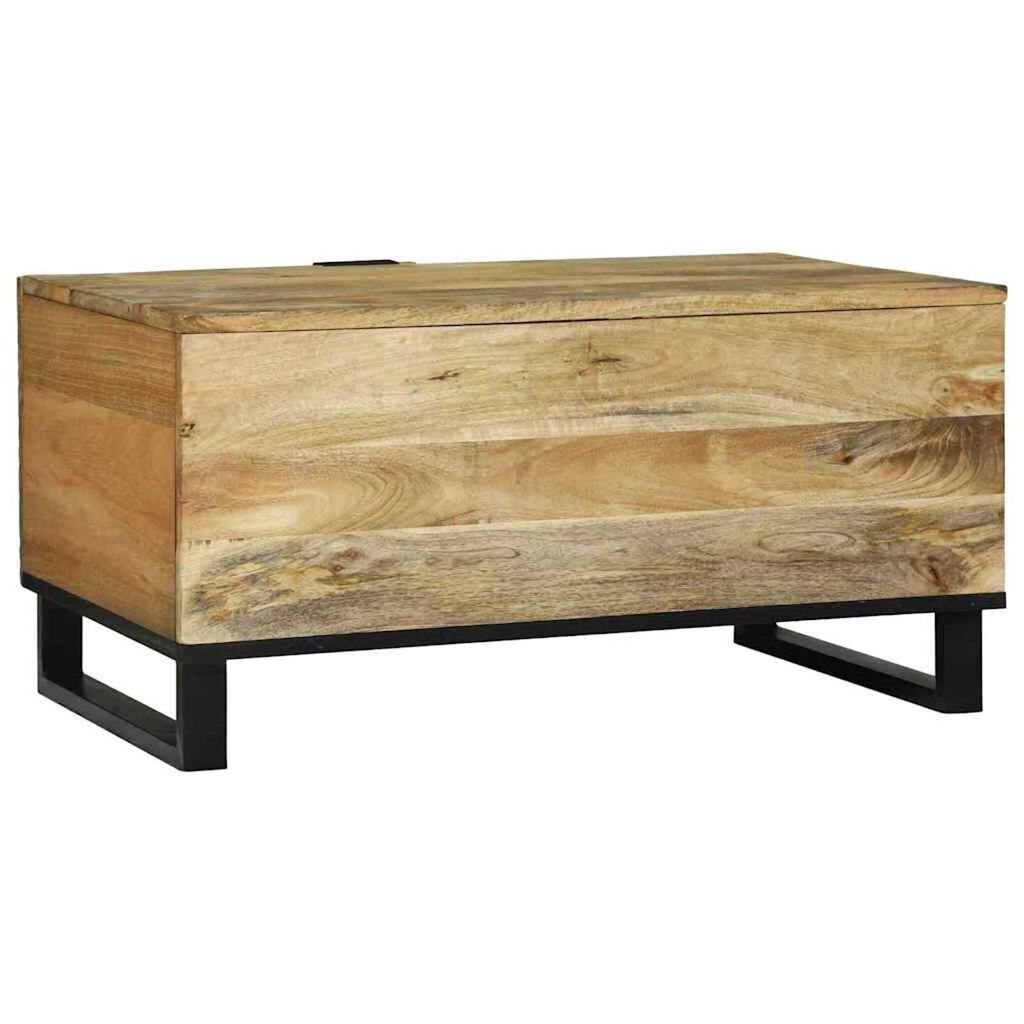 vidaXL Τραπεζάκι σαλονιού Καφέ 80 x 50 x 40 cm Μασίφ ξύλο μάνγκο