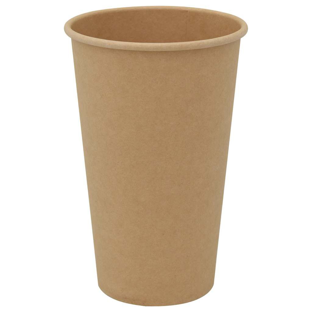 vidaXL Χάρτινα κύπελλα καφέ 1000 τεμάχια 16oz 400ml καφέ