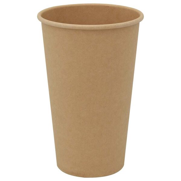vidaXL Χάρτινα κύπελλα καφέ 1000 τεμάχια 16oz 400ml καφέ