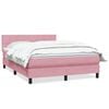 vidaXL &Kappa;&rho;&epsilon;&beta;ά&tau;&iota; Boxspring &mu;&epsilon; &Sigma;&tau;&rho;ώ&mu;&alpha; &Rho;&omicron;&zeta; 140x210 &epsilon;&kappa;. &Beta;&epsilon;&lambda;&omicron;ύ&delta;&iota;&nu;&omicron;