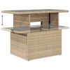 vidaXL Σετ Καναπέ Κήπου με μαξιλάρι 8 pcs Μπεζ Πολυ ράταν