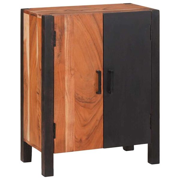 vidaXL Πλαϊνό γραφείο 3 pcs Καφέ 55 x 30 x 75 εκ Μασίφ ξύλο ακακίας