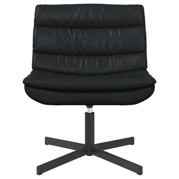vidaXL Περιστρεφόμενη καρέκλα Μαύρο 63 x 75 x 76 εκ Λαμπερό PU