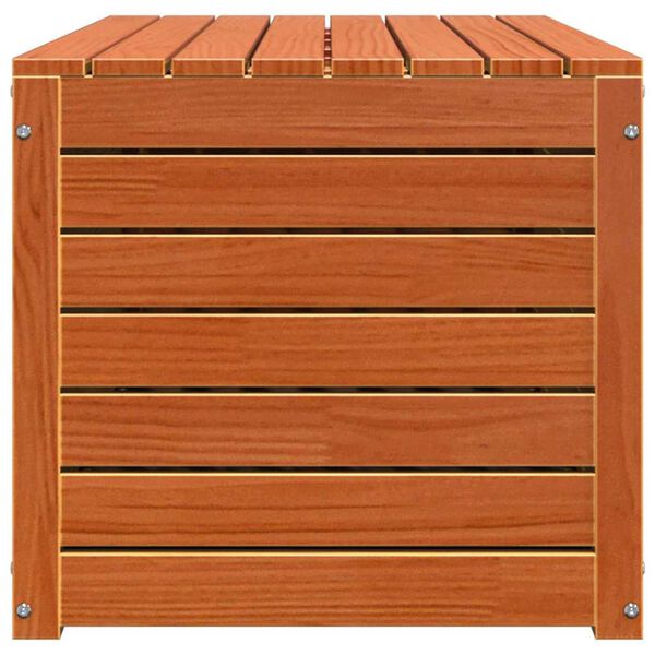 vidaXL Κουτί αποθήκευσης κήπου Καφέ κεριού 101 x 50.5 x 46.5 cm