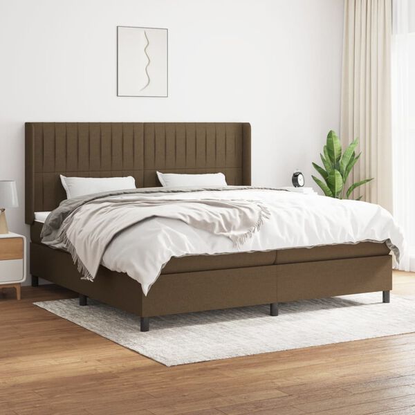 vidaXL &Kappa;&rho;&epsilon;&beta;ά&tau;&iota; Boxspring &mu;&epsilon; &Sigma;&tau;&rho;ώ&mu;&alpha; &Sigma;&kappa;&omicron;ύ&rho;&omicron; &Kappa;&alpha;&phi;έ 200x200 &epsilon;&kappa;. &Upsilon;&phi;&alpha;&sigma;&mu;ά&tau;&iota;&nu;&omicron;