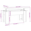 vidaXL Τραπεζάκι Σαλονιού Γκρι Sonoma 101x49x52 εκ. Επεξεργασμένο Ξύλο