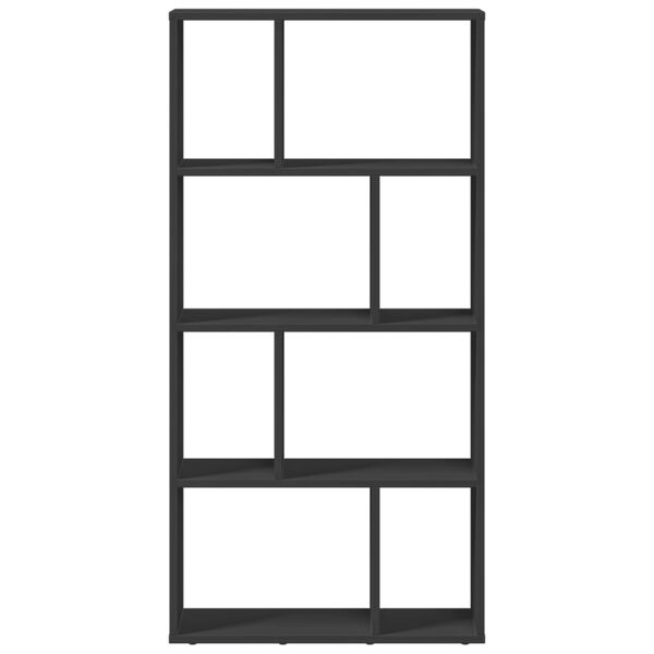 vidaXL Βιβλιοθήκη Μαύρη 60x20x120 εκ. από Επεξεργασμένο Ξύλο