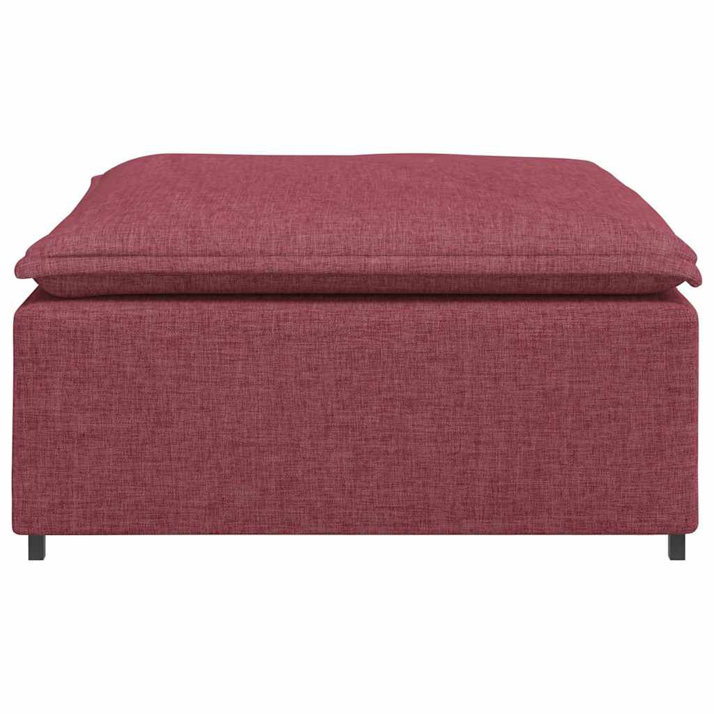 vidaXL Υποπόδιο Καναπέ Κόκκινο 100 x 100 x 48 εκ.