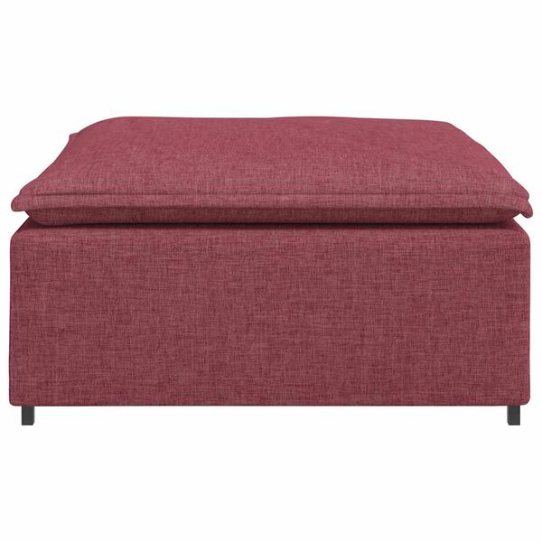 vidaXL Υποπόδιο Καναπέ Κόκκινο 100 x 100 x 48 εκ.