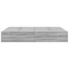 vidaXL Σκελετός Κρεβατιού Γκρι sonoma 150 x 200 cm Επεξεργασμένο ξύλο