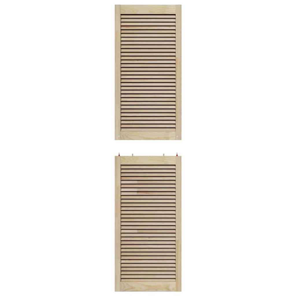 vidaXL Πόρτες Ντουλάπας με πόρτα 4 pcs Καφέ 201 x 49.5 x 2.1 εκ