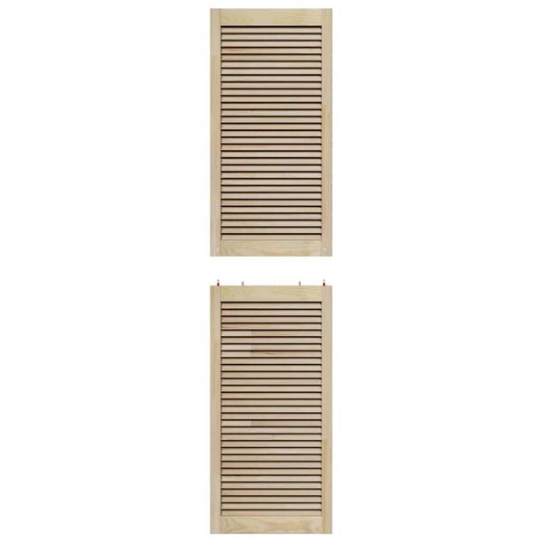 vidaXL Πόρτες Ντουλάπας με πόρτα 4 pcs Καφέ 201 x 49.5 x 2.1 εκ
