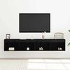 vidaXL Ντουλάπι TV 2 pcs Μαύρη δρυς 80 x 30 x 30 εκ Επεξεργασμένο ξύλο