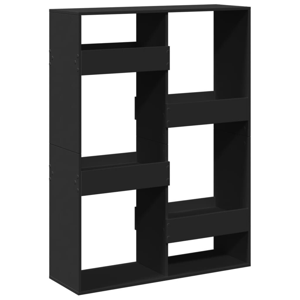 vidaXL Βιβλιοθήκη Μαύρη 100x33x135 εκ. από Επεξεργασμένο Ξύλο