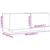 vidaXL Έπιπλο Τηλεόρασης Γκρι Σκυρ. 100x35x40 εκ. Επεξ. Ξύλο