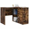 vidaXL Γωνιακό γραφείο με συρτάρι Καπνιστό Δρύς 102 x 88 x 75 εκ