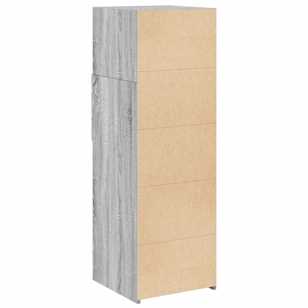 vidaXL Ντουλάπι Γκρι Sonoma 40x42,5x124 εκ. από Επεξεργασμένο Ξύλο