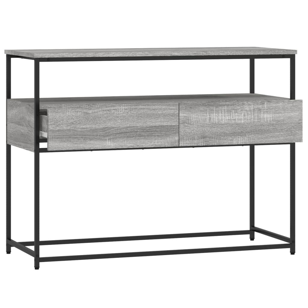 vidaXL Τραπέζι Κονσόλα Γκρι Sonoma 100x40x75 εκ. Επεξεργασμένο Ξύλο